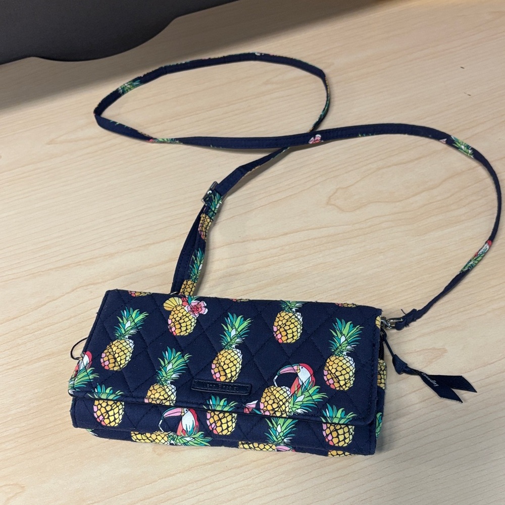 Vera Bradley Pineapple Print Quilted Crossbody Bag